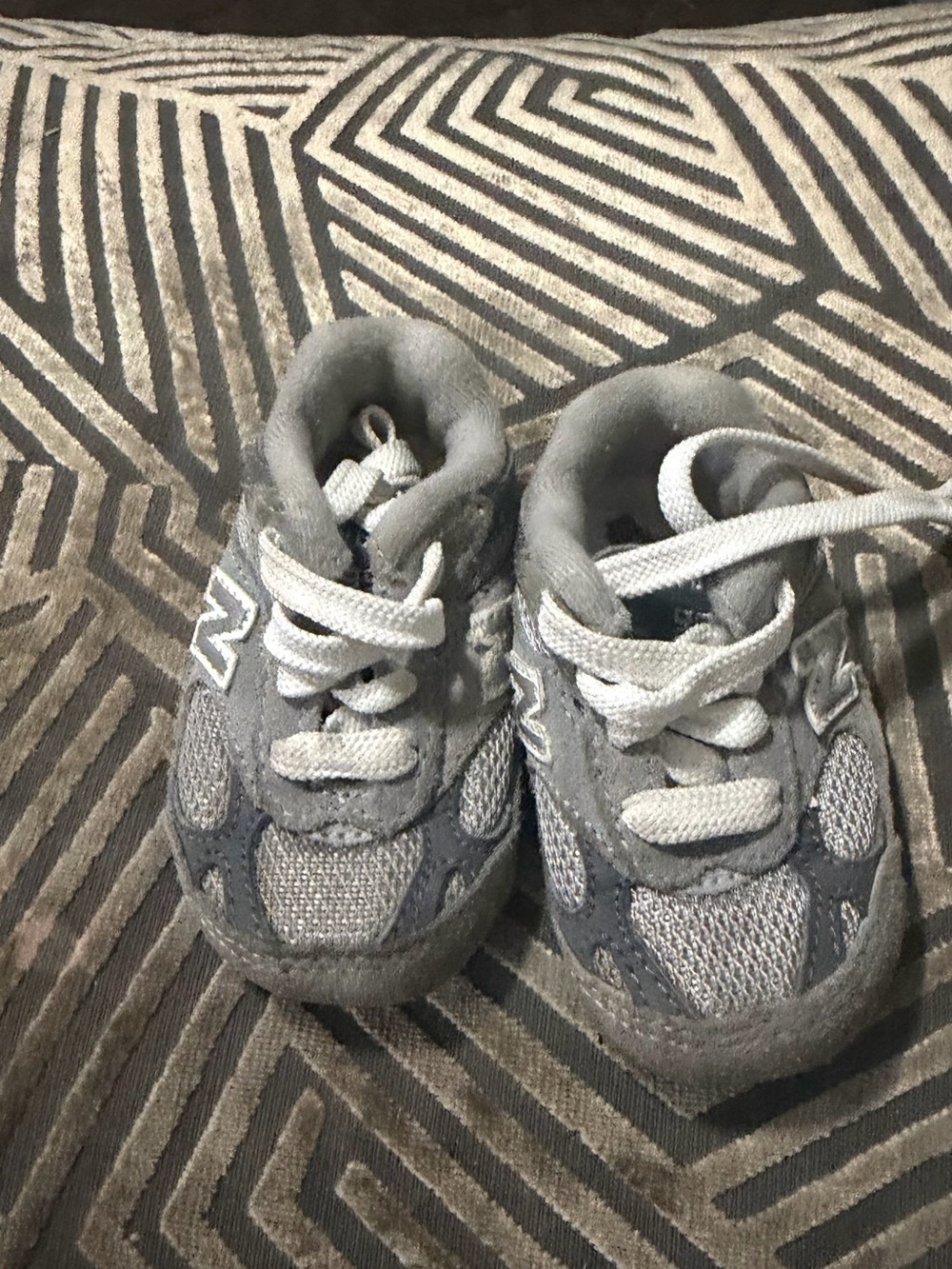 New Balance Kids Gray and Light Gray Toddler Sneakers